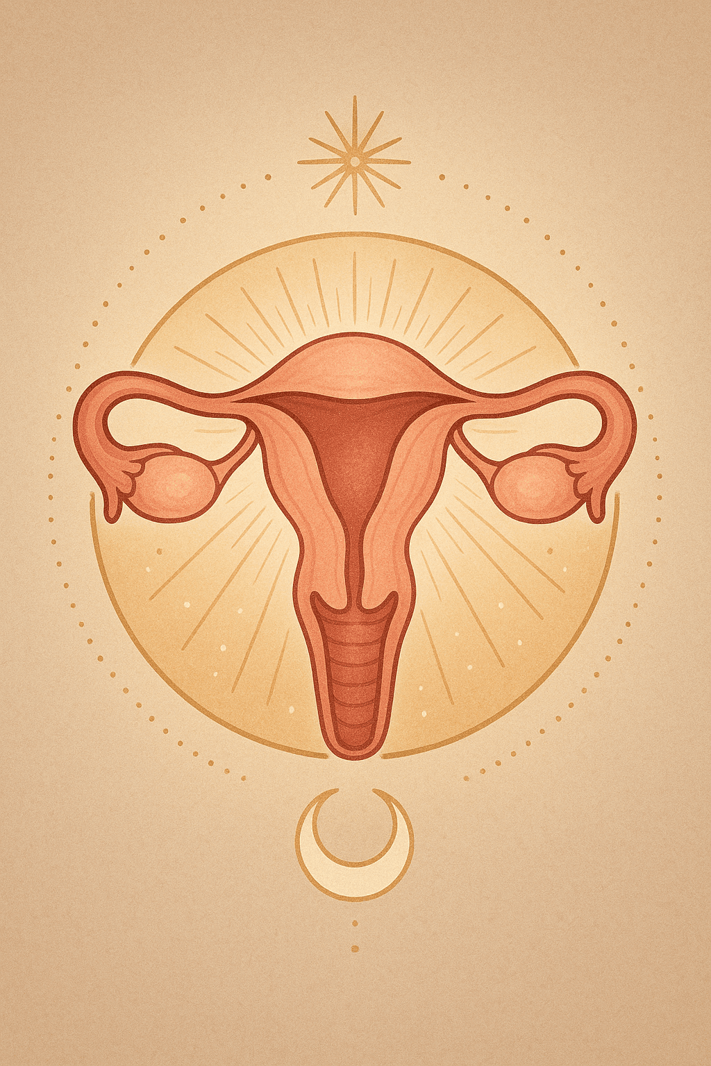 Womb healing sacred feminine illustration